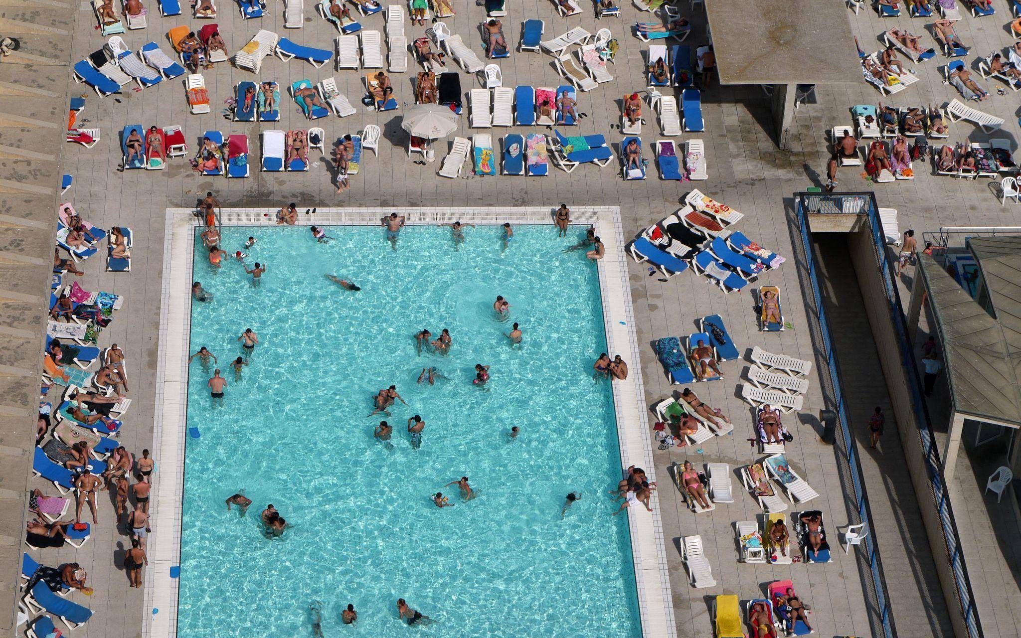 Freibad am Stadtstrand in Barcelona